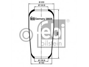 FEBI BILSTEIN 38606 dėklas, pneumatinė pakaba 
 Pakaba -> Pneumatinė pakaba
5 0018 43640, 1075366, 1629784