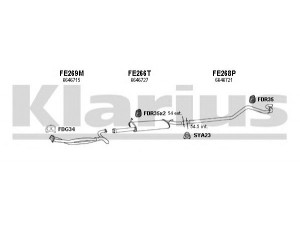 KLARIUS 361106U išmetimo sistema 
 Išmetimo sistema -> Išmetimo sistema, visa