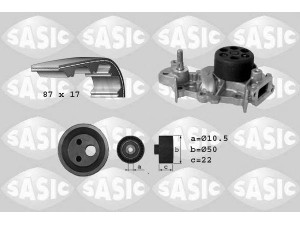 SASIC 3904028 vandens siurblio ir paskirstymo diržo komplektas 
 Aušinimo sistema -> Vandens siurblys/tarpiklis -> Vandens siurblys
210109189R+7701477013