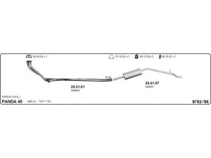 IMASAF 524000151 išmetimo sistema 
 Išmetimo sistema -> Išmetimo sistema, visa