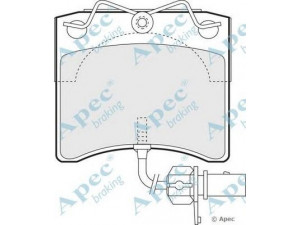 APEC braking PAD1146 stabdžių trinkelių rinkinys, diskinis stabdys 
 Techninės priežiūros dalys -> Papildomas remontas
7D0695151C, 7D0698151C, 7D0698151H