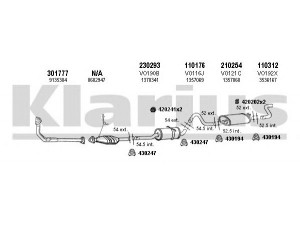 KLARIUS 960085E išmetimo sistema 
 Išmetimo sistema -> Išmetimo sistema, visa