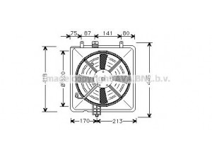 AVA QUALITY COOLING MT7502 ventiliatorius, radiatoriaus 
 Aušinimo sistema -> Oro aušinimas
306230665, 306230665