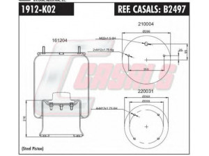 CASALS B2497 dėklas, pneumatinė pakaba 
 Pakaba -> Pneumatinė pakaba
2926NP01, 3229003000