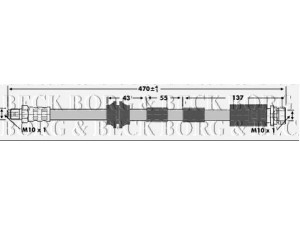 BORG & BECK BBH6734 stabdžių žarnelė 
 Stabdžių sistema -> Stabdžių žarnelės
1126960
