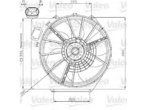 VALEO 696215 elektrovariklis, raditoriaus ventiliatorius 
 Aušinimo sistema -> Radiatoriaus ventiliatorius