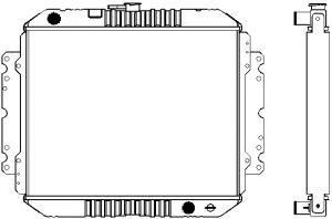 SAKURA  Automotive 1241-0217 radiatorius, variklio aušinimas