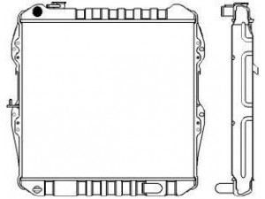 SAKURA  Automotive 1461-0313 radiatorius, variklio aušinimas