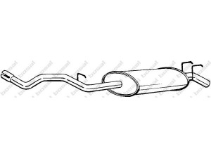 BOSAL 280-997 galinis duslintuvas 
 Išmetimo sistema -> Duslintuvas
77.00.752.205, 77.00.765.130, 77.00.876.255