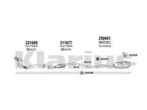KLARIUS 060294E išmetimo sistema 
 Išmetimo sistema -> Išmetimo sistema, visa