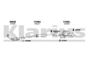 KLARIUS 960338U išmetimo sistema 
 Išmetimo sistema -> Išmetimo sistema, visa