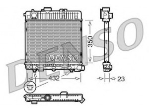 DENSO DRM05025 radiatorius, variklio aušinimas 
 Aušinimo sistema -> Radiatorius/alyvos aušintuvas -> Radiatorius/dalys
17111712041, 17111719382, 1712041