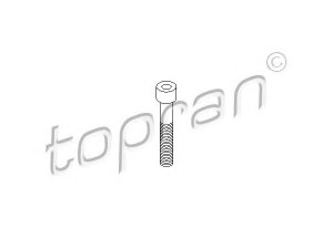TOPRAN 110 708 varžtas, stabdžių apkaba 
 Stabdžių sistema -> Stabdžių matuoklis -> Stabdžių dalys
N   014 715 3, N   014 715 3, N   014 715 3
