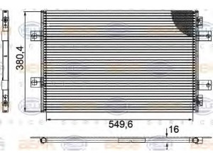 HELLA 8FC 351 307-401 kondensatorius, oro kondicionierius 
 Oro kondicionavimas -> Kondensatorius
74 82 225 454