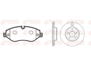 REMSA 81245.01 stabdžių rinkinys, diskiniai stabdžiai 
 Stabdžių sistema -> Diskinis stabdys -> Stabdžių remonto rinkinys
