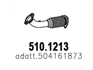 ASSO 510.1213 išleidimo kolektorius 
 Išmetimo sistema -> Išmetimo vamzdžiai
504161873