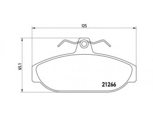 BREMBO P 86 005 stabdžių trinkelių rinkinys, diskinis stabdys 
 Techninės priežiūros dalys -> Papildomas remontas
2701751, 270195, 2701951, 271184