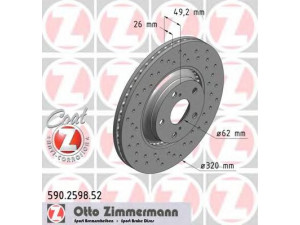 ZIMMERMANN 590.2598.52 stabdžių diskas 
 Dviratė transporto priemonės -> Stabdžių sistema -> Stabdžių diskai / priedai
43512-05090