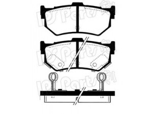 IPS Parts IBR-1800 stabdžių trinkelių rinkinys, diskinis stabdys
55800-68420, 55860-64B00, 55870-64B00