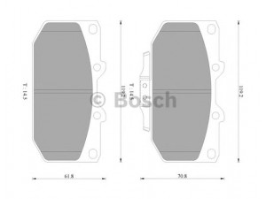 BOSCH 0 986 AB9 039 stabdžių trinkelių rinkinys, diskinis stabdys 
 Techninės priežiūros dalys -> Papildomas remontas