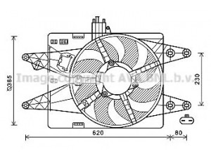 AVA QUALITY COOLING FT7557 ventiliatorius, radiatoriaus 
 Aušinimo sistema -> Oro aušinimas
46737733, 46759753, 46810057