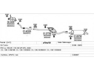 MTS C380867020643 išmetimo sistema 
 Išmetimo sistema -> Išmetimo sistema, visa