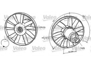 VALEO 696039 ventiliatorius, radiatoriaus 
 Aušinimo sistema -> Oro aušinimas
357959455F, 357959455F