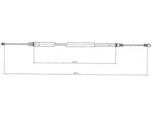 JURID 431204J trosas, stovėjimo stabdys 
 Stabdžių sistema -> Valdymo svirtys/trosai
474574