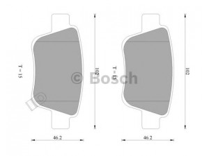BOSCH 0 986 AB2 267 stabdžių trinkelių rinkinys, diskinis stabdys 
 Techninės priežiūros dalys -> Papildomas remontas
04466 05010, 04466 05020, 04466 28110