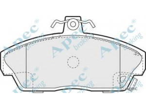 APEC braking PAD1185 stabdžių trinkelių rinkinys, diskinis stabdys 
 Techninės priežiūros dalys -> Papildomas remontas
45022SK3E00, GBP90325, GBP90336