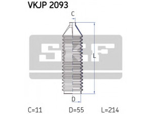 SKF VKJP 2093 gofruotoji membrana, vairavimas 
 Vairavimas -> Gofruotoji membrana/sandarinimai