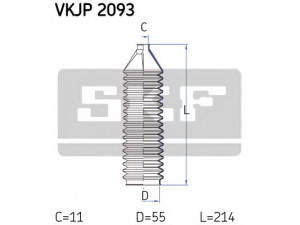 SKF VKJP 2093 gofruotoji membrana, vairavimas 
 Vairavimas -> Gofruotoji membrana/sandarinimai
