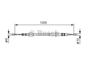 BOSCH 1 987 477 660 trosas, stovėjimo stabdys 
 Stabdžių sistema -> Valdymo svirtys/trosai
90576453, 90576453