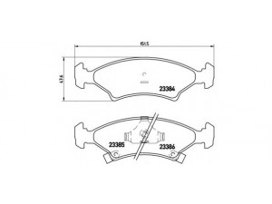 BREMBO P 30 009 stabdžių trinkelių rinkinys, diskinis stabdys 
 Techninės priežiūros dalys -> Papildomas remontas
0K20A3323Z, 0K2393323Z, 0K2A43323Z