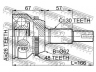 FEBEST 0110-GSV40A48 jungtis, kardaninis velenas 
 Ratų pavara -> Sujungimai/komplektas
43460-09M20