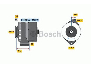 BOSCH 0 986 036 510 kintamosios srovės generatorius 
 Elektros įranga -> Kint. sr. generatorius/dalys -> Kintamosios srovės generatorius
036 903 017 G, 036 903 017 GX, 068 903 031 C