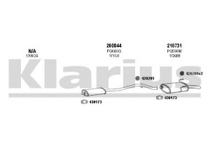 KLARIUS 630720E išmetimo sistema