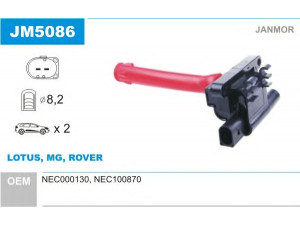 JANMOR JM5086 ritė, uždegimas 
 Kibirkšties / kaitinamasis uždegimas -> Uždegimo ritė
NEC000130, NEC100870
