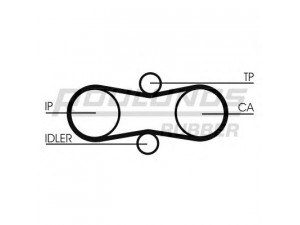 ROULUNDS RUBBER RR1184K1 paskirstymo diržo komplektas 
 Techninės priežiūros dalys -> Papildomas remontas
074198119, 074198119B, 074198119G