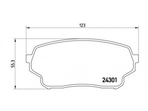 BREMBO P 79 019 stabdžių trinkelių rinkinys, diskinis stabdys 
 Techninės priežiūros dalys -> Papildomas remontas
5520050J01, 5520050J02