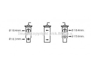 AVA QUALITY COOLING HD1256 išsiplėtimo vožtuvas, oro kondicionavimas 
 Oro kondicionavimas -> Vožtuvai
80220S0XA01