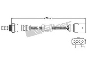 WALKER PRODUCTS 250-24692 lambda jutiklis 
 Variklis -> Variklio elektra
07L 906 265 F, 8K0906262, 06A 906 262 CL