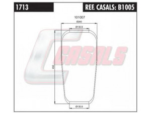 CASALS B1005 dėklas, pneumatinė pakaba 
 Pakaba -> Pneumatinė pakaba
1622116, 6797169