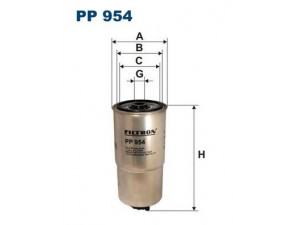 FILTRON PP954 kuro filtras 
 Techninės priežiūros dalys -> Papildomas remontas
46471844, 9947995, 13322240791