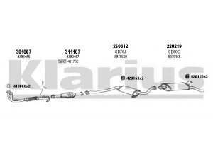 KLARIUS 750099E išmetimo sistema