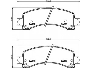 MINTEX MDB2552 stabdžių trinkelių rinkinys, diskinis stabdys 
 Techninės priežiūros dalys -> Papildomas remontas