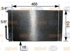 HELLA 8FC 351 038-131 kondensatorius, oro kondicionierius