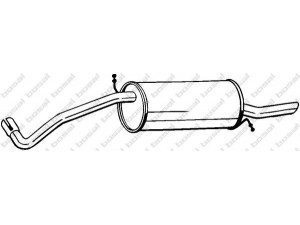 BOSAL 278-613 galinis duslintuvas 
 Išmetimo sistema -> Duslintuvas
6L6.253.609C