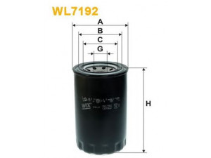 WIX FILTERS WL7192 alyvos filtras 
 Filtrai -> Alyvos filtras
0K62023802A, K620-23-802A