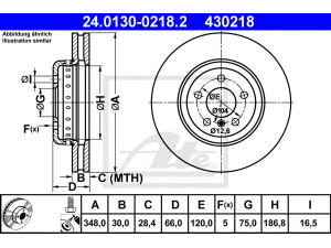 ATE 24.0130-0218.2 stabdžių diskas 
 Dviratė transporto priemonės -> Stabdžių sistema -> Stabdžių diskai / priedai
34 11 6 775 277